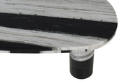 Messina Marble Coffee Table in Panda - 99008Panda-CT