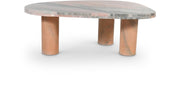 Messina Marble Coffee Table in Pink - 99008Pink-CT