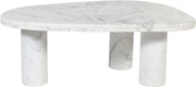 Messina Marble Coffee Table in White - 99008White-CT