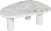 Messina Marble Coffee Table in White - 99008White-CT