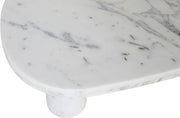 Messina Marble Coffee Table in White - 99008White-CT