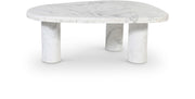 Messina Marble Coffee Table in White - 99008White-CT