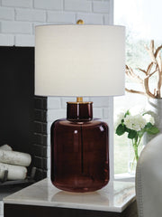 Mette Brown/Gold Finish Table Lamp - L430924