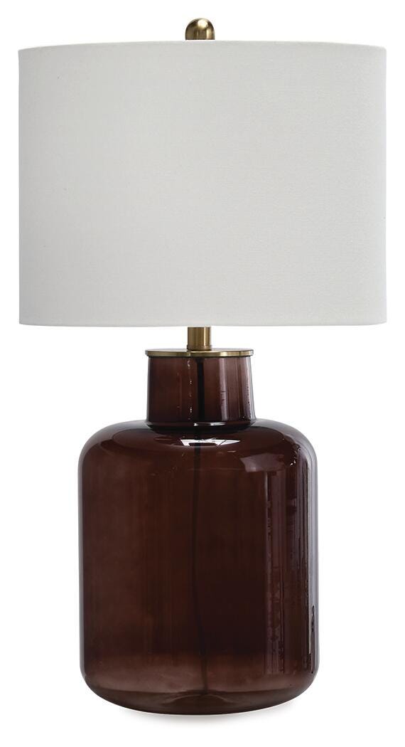 Mette Brown/Gold Finish Table Lamp - L430924