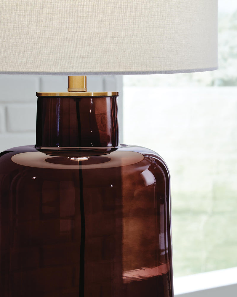 Mette Brown/Gold Finish Table Lamp - L430924