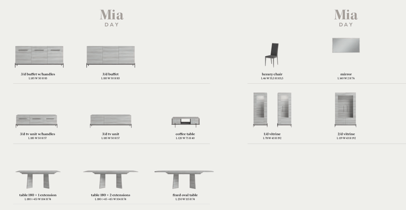 Mia 3 Door Buffet - i39851 - Gate Furniture