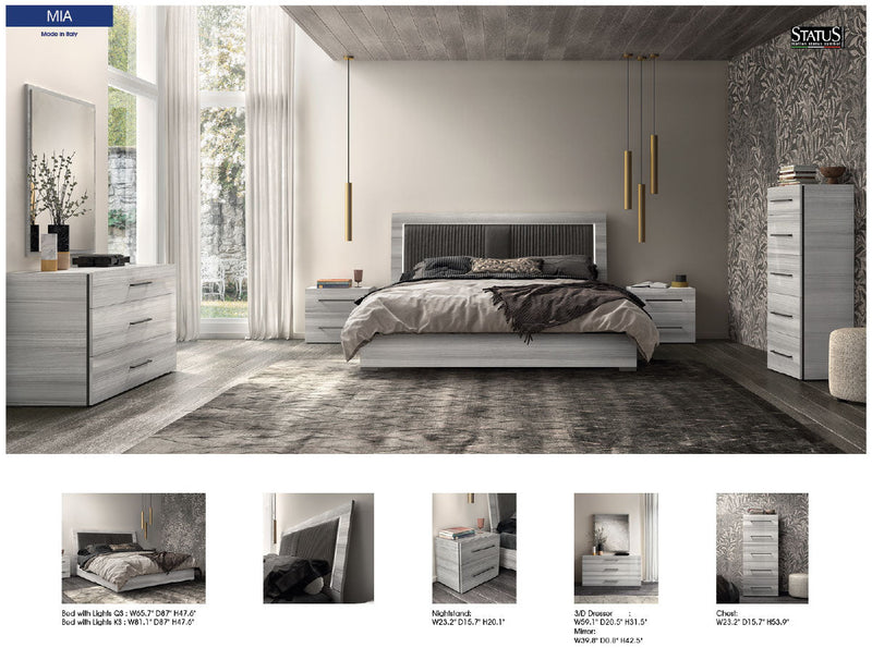 Mia Bedroom w/ Light SET - p13336