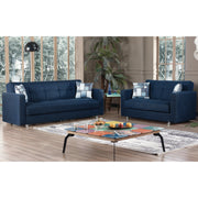 Miami 88 in. Convertible Sleeper Sofa in Blue with Storage - Gate FurnitureSleeper Sofa