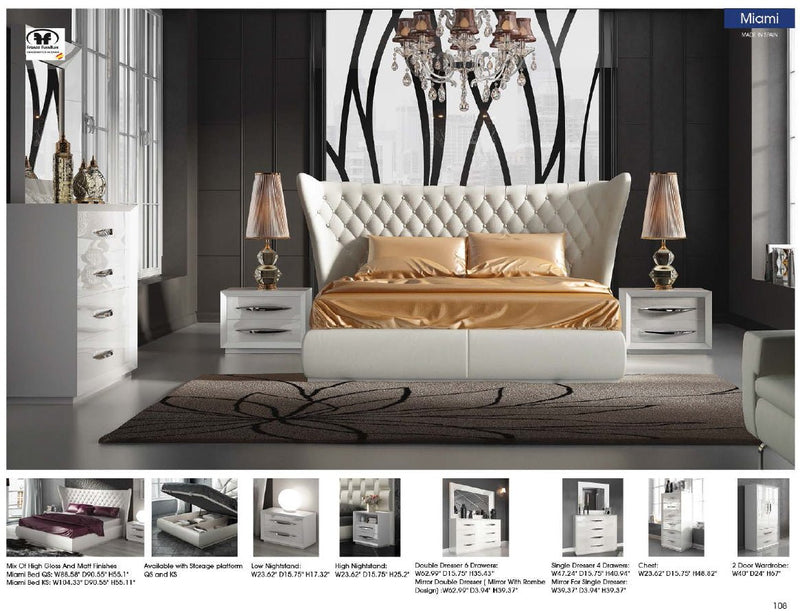 Miami Bed Queen - Gate FurnitureQueen Bed