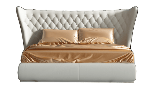 Miami Queen Size Bed White - i28403
