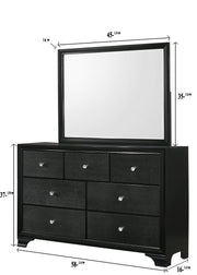 Micah Black LED Upholstered Panel Youth Bedroom Set - Gate FurnitureYouth Bedroom Set