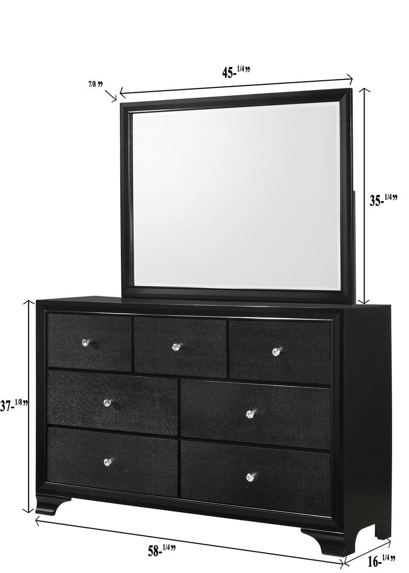 Micah Black LED Upholstered Panel Youth Bedroom Set - Gate FurnitureYouth Bedroom Set