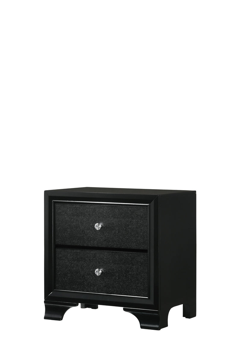 Micah Black LED Upholstered Panel Youth Bedroom Set - Gate FurnitureYouth Bedroom Set