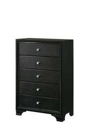 Micah Black LED Upholstered Panel Youth Bedroom Set - Gate FurnitureYouth Bedroom Set