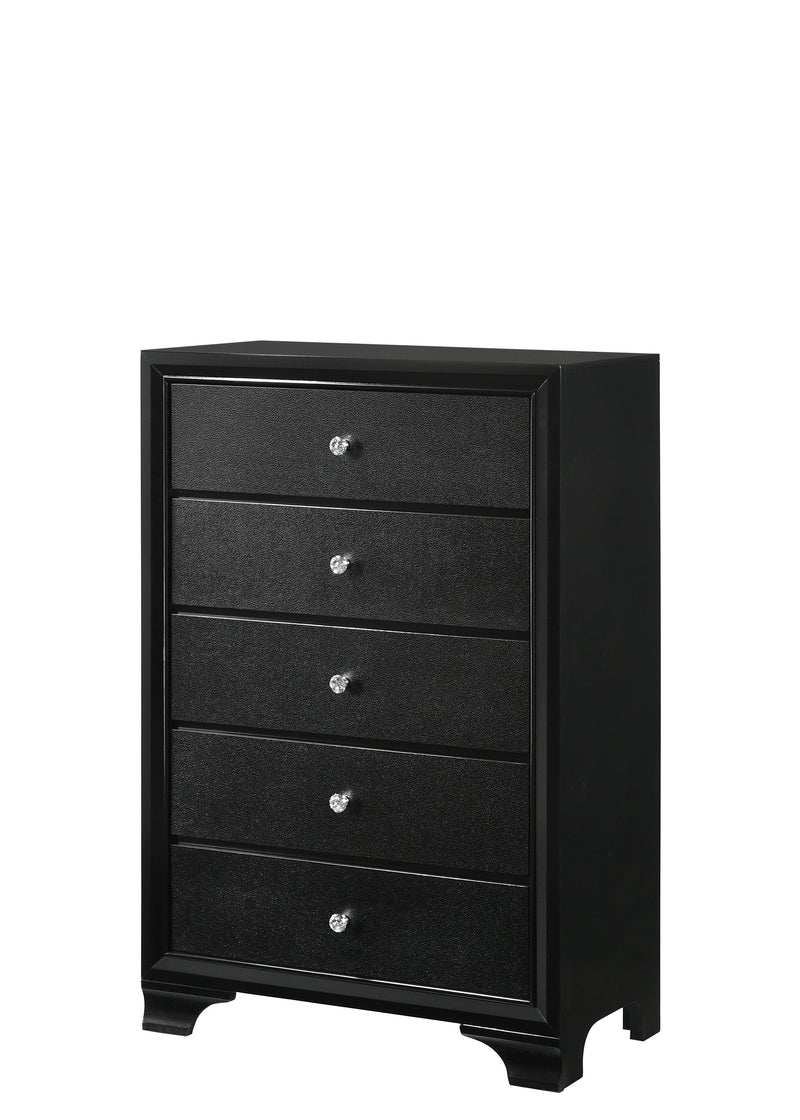 Micah Black LED Upholstered Panel Youth Bedroom Set - Gate FurnitureYouth Bedroom Set