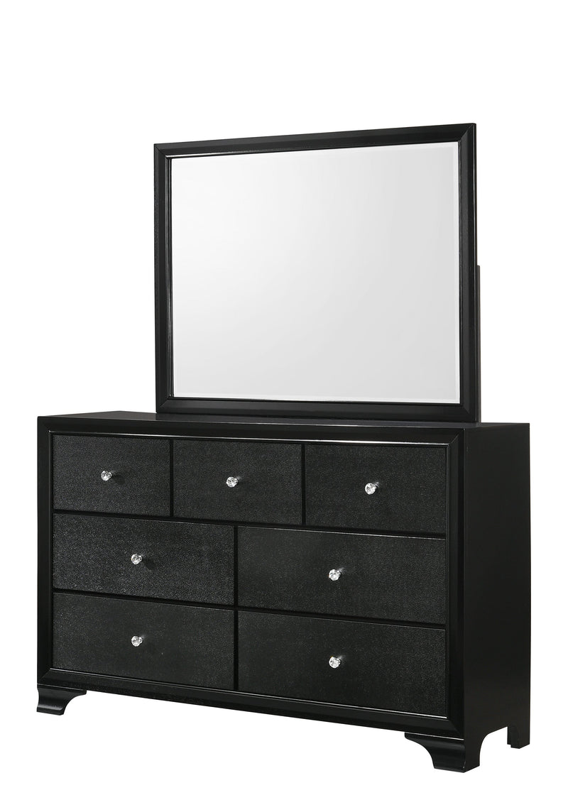 Micah Black LED Upholstered Panel Youth Bedroom Set - Gate FurnitureYouth Bedroom Set
