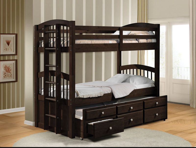 Micah Twin/Twin Bunk Bed W/Trundle & Storage - 40000