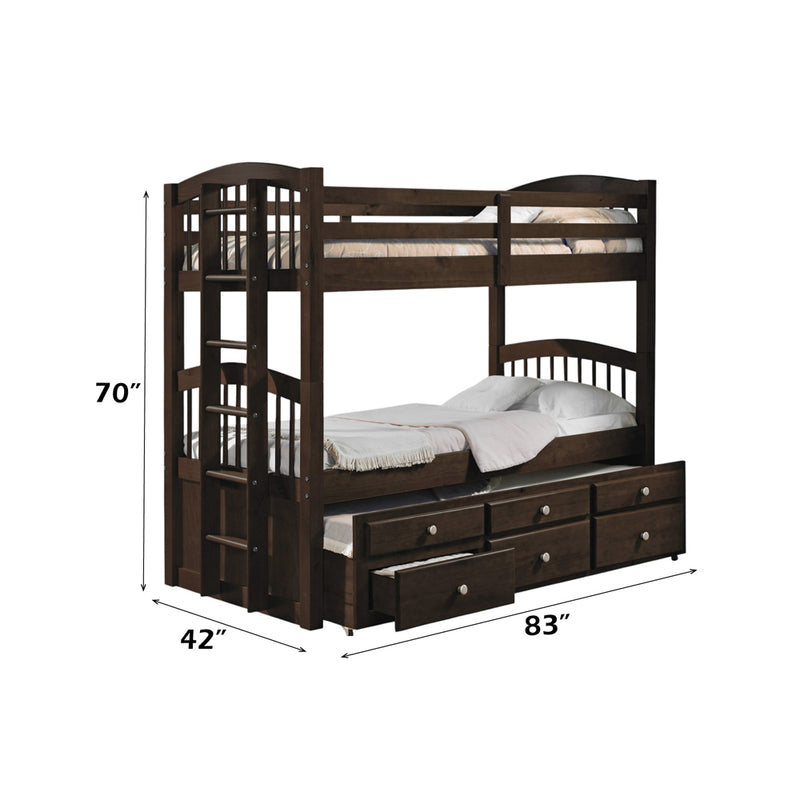 Micah Twin/Twin Bunk Bed W/Trundle & Storage - 40000