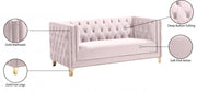 Michelle 66" Velvet Upholstered Loveseat in Pink - 652Pink-L