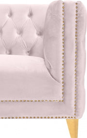 Michelle 90" Velvet Upholstered Sofa in Pink - 652Pink-S