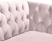 Michelle 90" Velvet Upholstered Sofa in Pink - 652Pink-S