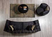 Michelle Black Velvet Chair - MICHELLE BK-CH