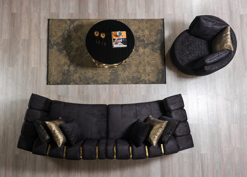 Michelle Black Velvet Chair - MICHELLE BK-CH