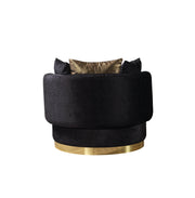 Michelle Black Velvet Chair - MICHELLE BK-CH
