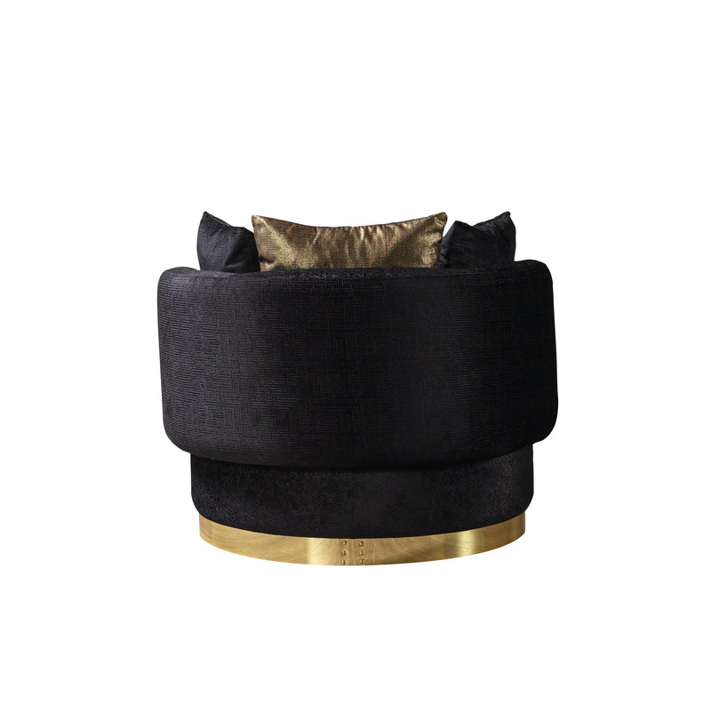 Michelle Black Velvet Chair - MICHELLE BK-CH