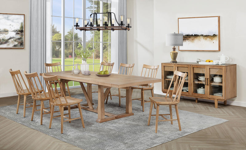 Middleton 10-piece Extension Leaf Dining Set Natural Brown - 108541-S10N