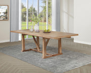 Middleton 106-inch Extension Leaf Dining Table Natural Brown - 108541