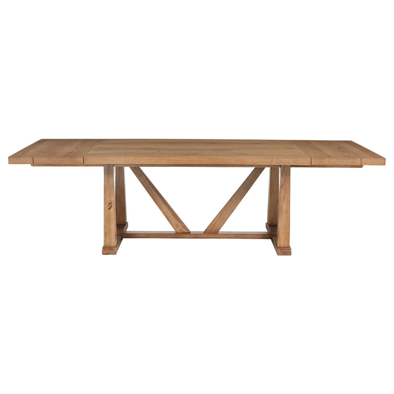 Middleton 106-inch Extension Leaf Dining Table Natural Brown - 108541