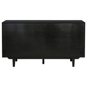 Middleton 4-door Sideboard Server with Dual Drawers Black - 108545BLK