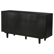 Middleton 4-door Sideboard Server with Dual Drawers Black - 108545BLK