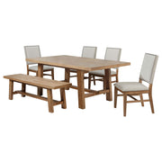Middleton 6-piece Extension Leaf Dining Set Brown and Beige - 108540-S6
