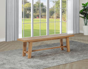 Middleton 60-inch Wood Backless Dining Bench Natural Brown - 108543
