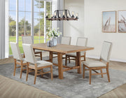 Middleton 7-piece Extension Leaf Dining Set Brown and Beige - 108540-S7
