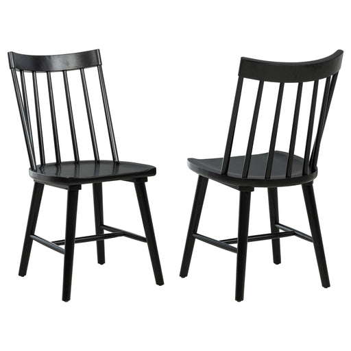 Middleton Solid Wood Dining Side Chair Black (Set of 2) - 108546BLK