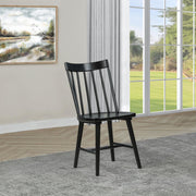 Middleton Solid Wood Dining Side Chair Black (Set of 2) - 108546BLK