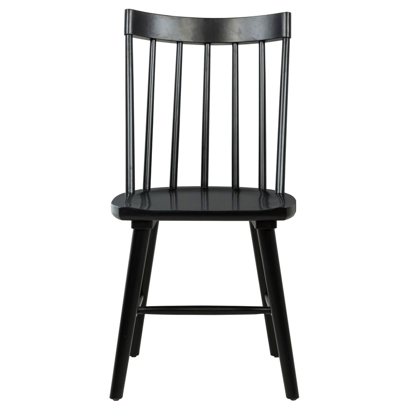Middleton Solid Wood Dining Side Chair Black (Set of 2) - 108546BLK