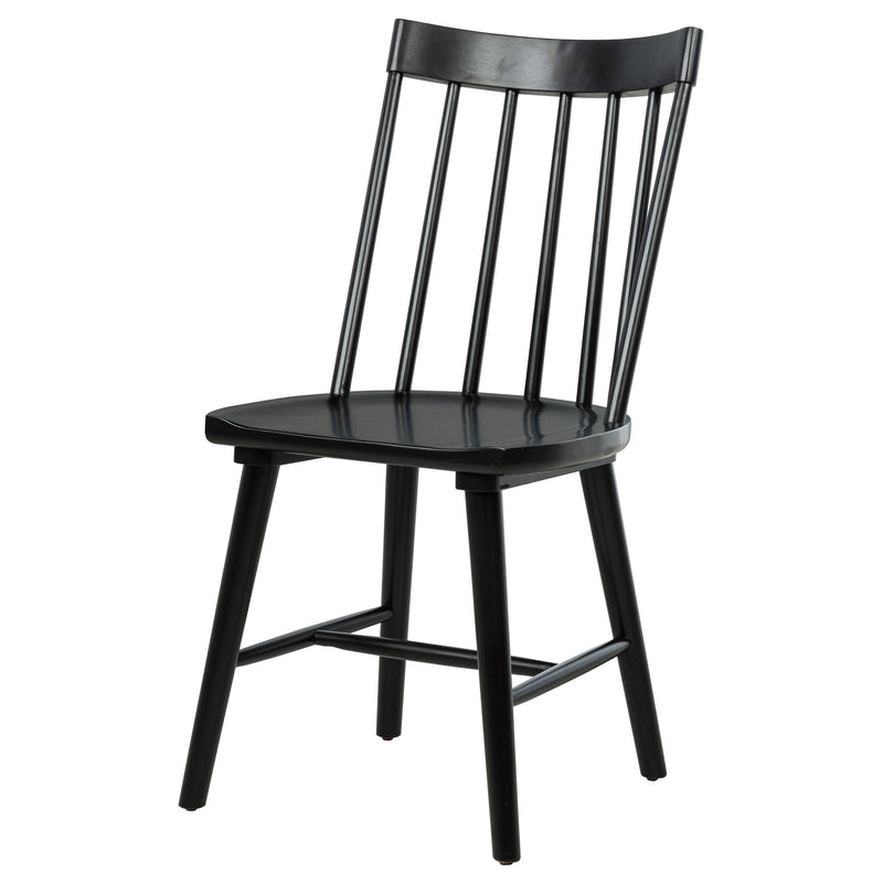Middleton Solid Wood Dining Side Chair Black (Set of 2) - 108546BLK