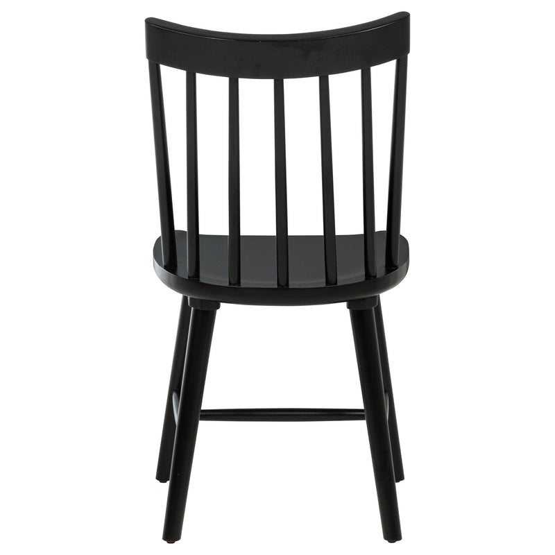 Middleton Solid Wood Dining Side Chair Black (Set of 2) - 108546BLK