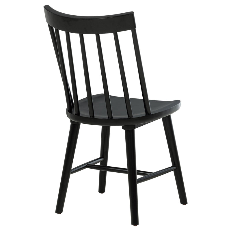 Middleton Solid Wood Dining Side Chair Black (Set of 2) - 108546BLK