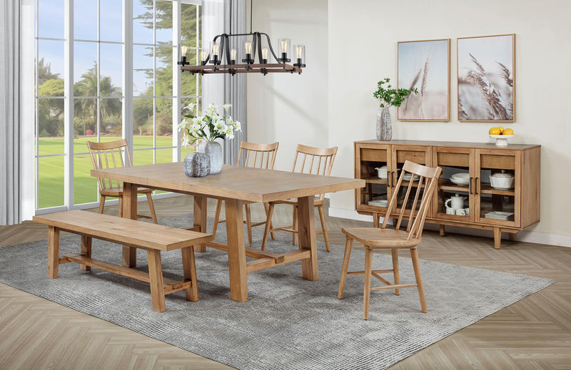 Middleton Solid Wood Dining Side Chair Brown (Set of 2) - 108546NAT