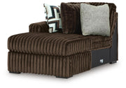 Midnight-Madness 3-Piece Double Chaise Sectional and Ottoman - 98104U8
