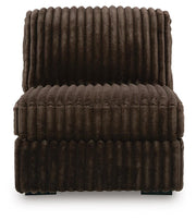 Midnight-Madness 3-Piece Sectional, Oversized Chair and Ottoman - 98104U10