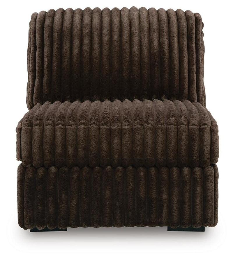 Midnight-Madness 3-Piece Sectional, Oversized Chair and Ottoman - 98104U10