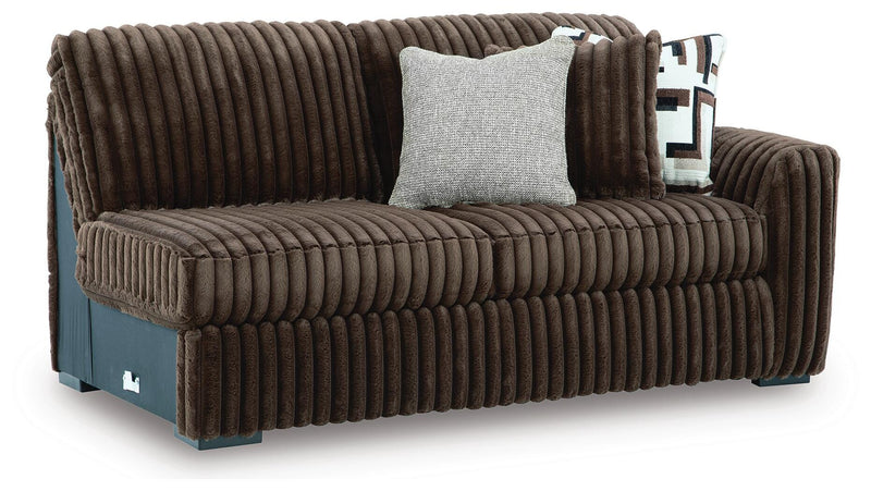 Midnight-Madness 3-Piece Sectional, Oversized Chair and Ottoman - 98104U10