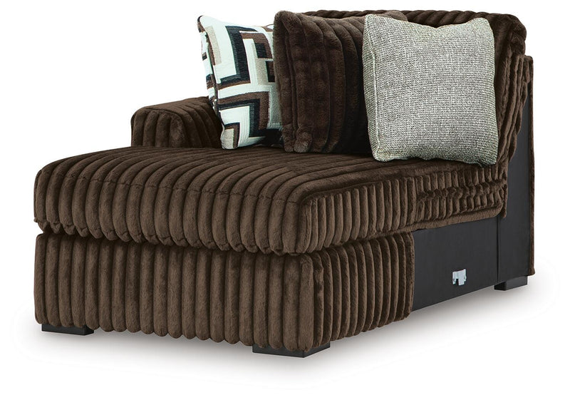 Midnight-Madness 3-Piece Sectional, Oversized Chair and Ottoman - 98104U10