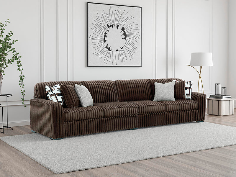 Midnight-Madness Chocolate 2-Piece Sectional - 98104S7
